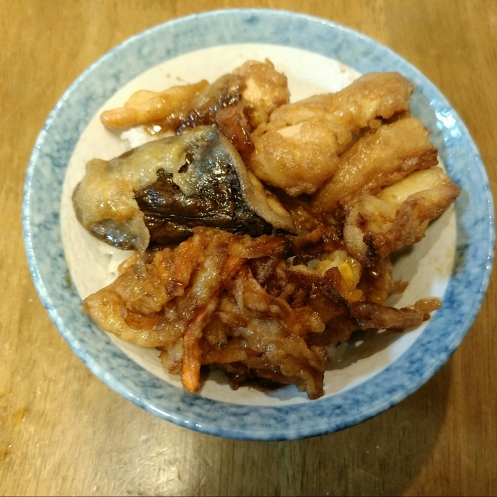 余ったり買ってきた天ぷらで五分で完成！美味しい天丼